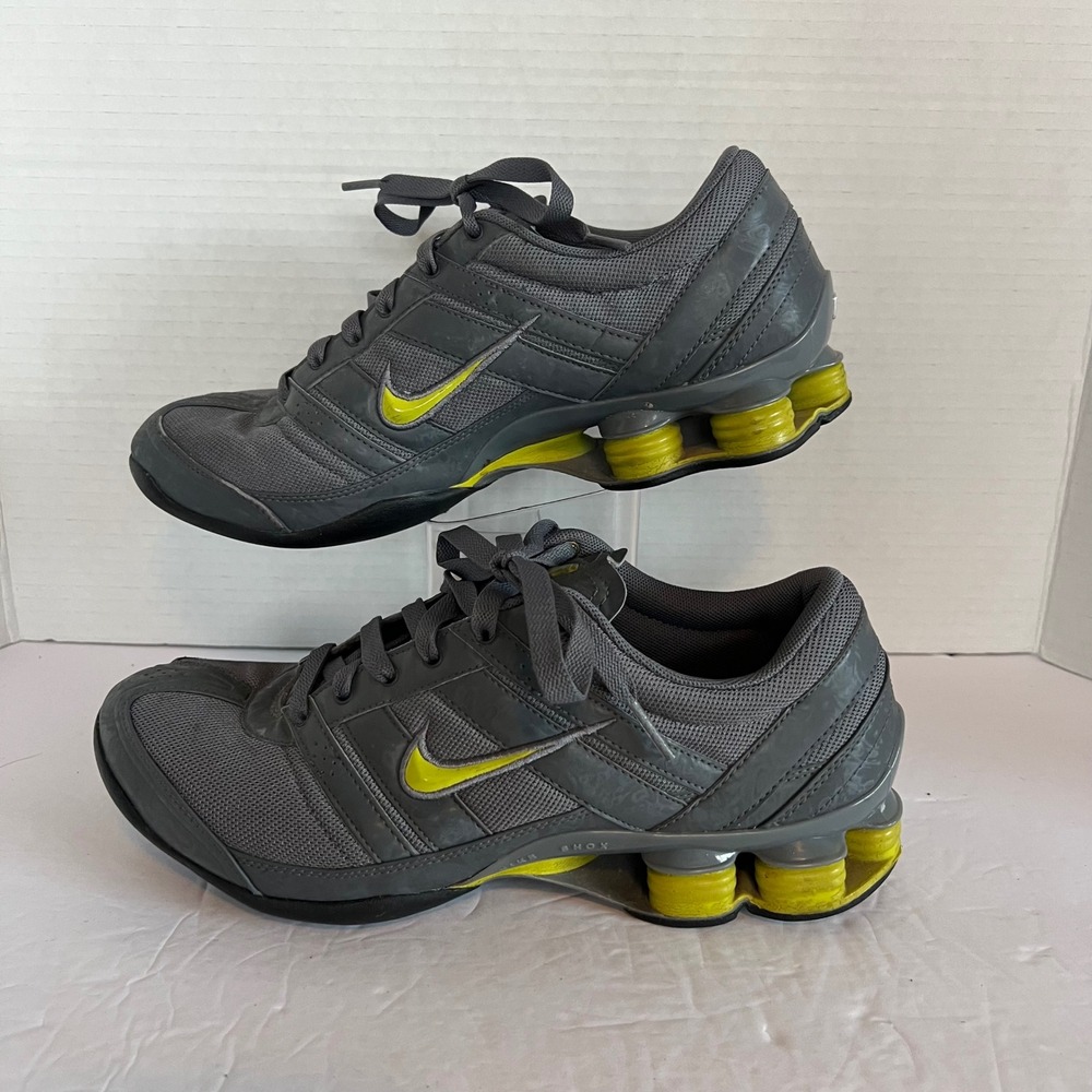 Nike Shox Rivalry Grey Lime Green Women's 8 Running Shoes 318135-031 2007